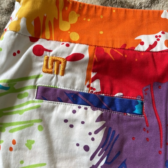 Loudmouth Ladies Skort. Paint splash print size 4 - Picture 7 of 9